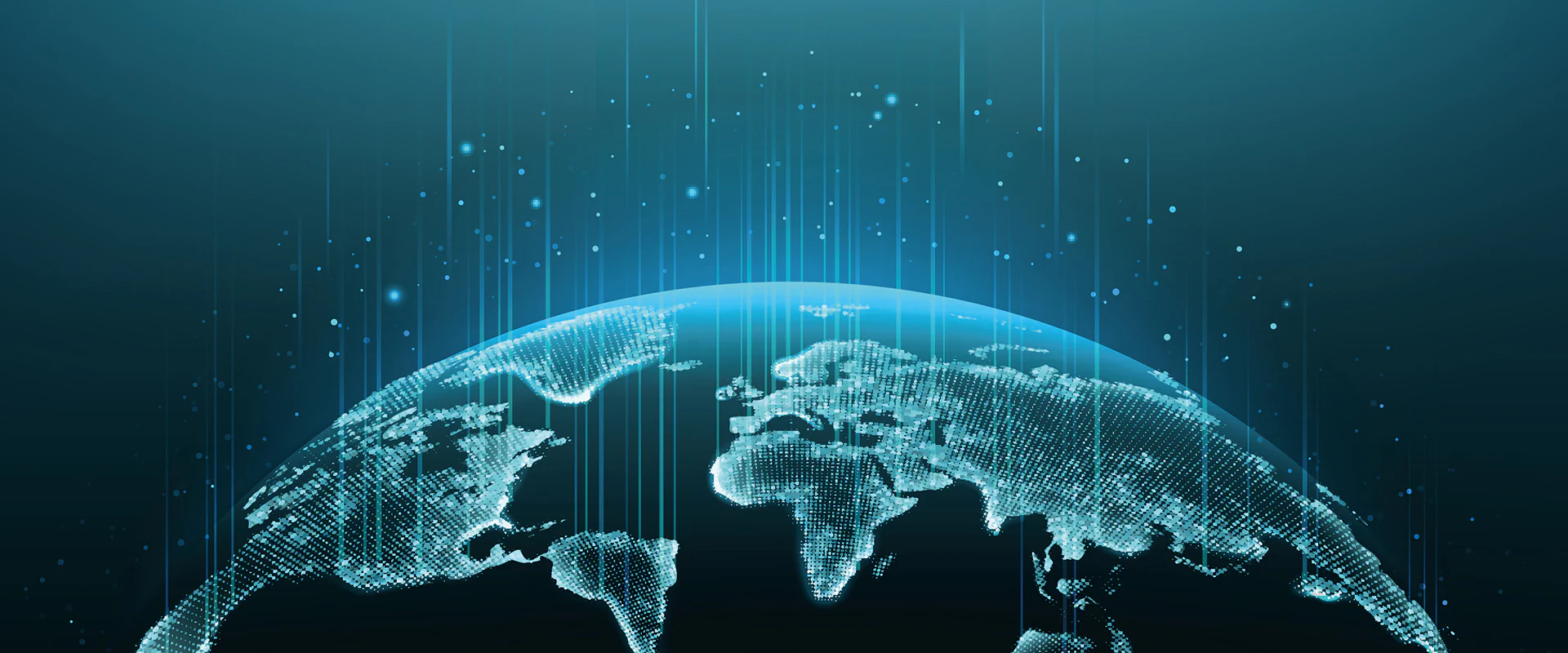 Bild: Vit_Mar / istockphoto.com Bildbeschreibung / description: Futuristischer Hintergrund mit dem Planeten Erde.